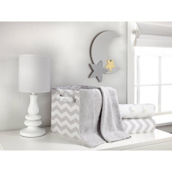 Little Love by NoJo Secure Me Crib Liner, Gray Chevron Print - Picture 3 of 3